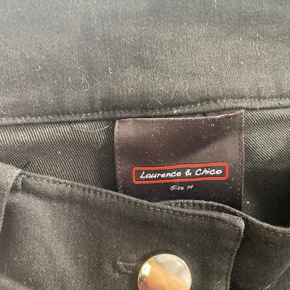 Laurence & Chico | Pearl embellished black mid-rise jeans - Picture 2 of 6